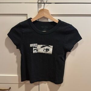 Brandy Melville black baby tee